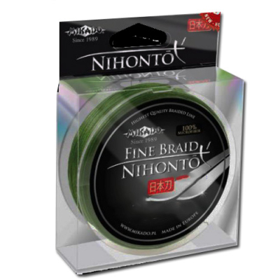 Плетеный шнур Mikado Nihonto Fine Braid Green 150м 0,28мм - 23,40кг