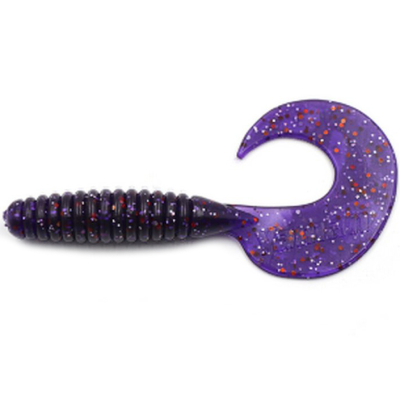 Силиконовая приманка Yaman Spiral 6" цвет #08 - Violet (уп. 4 шт.)