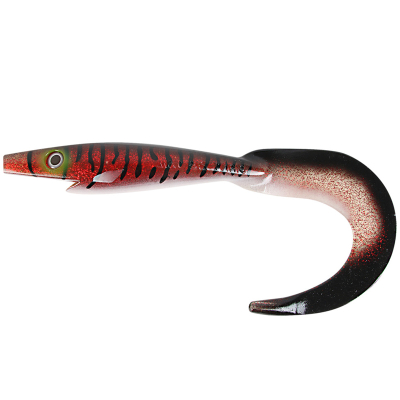 Силиконовая приманка Strike Pro Giant Pig Tail 400мм 150гр цвет: Burbot