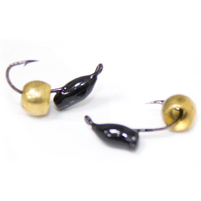 Мормышки "Зеленый мыс" Бокоплав №2 (бч)+ шар золото(0,6)