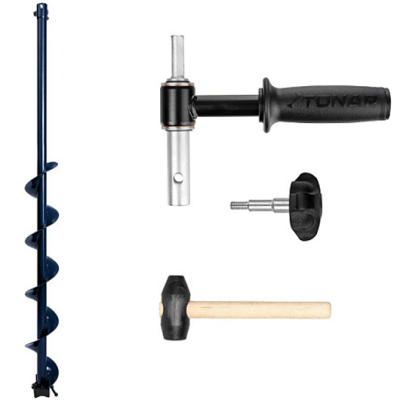 Комплект Шнек для шуруповерта Altay Energy 110R +адаптер АШ20 +молоточек (T-SAE110R-ASH20) Тонар