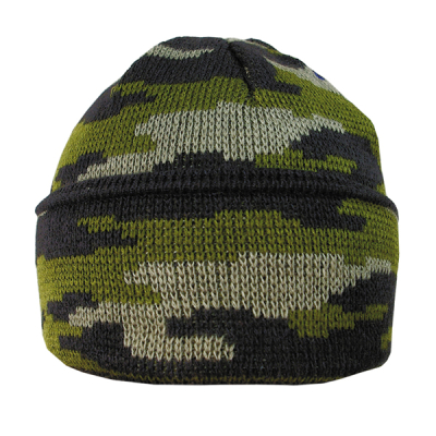 Шапка вязаная (КМФ зеленый)