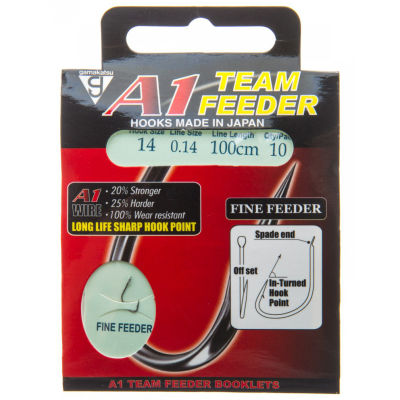 Крючок Gamakatsu A1 Team Feeder Fine Feeder 100cm №14 d0.14
