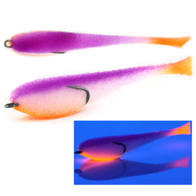 Мормыш Классическая Поролоновая рыбка с поджатым двойником 9 см, цв. 03, 3 шт/упак