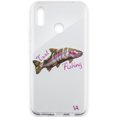 Чехол силиконовый Veduta Huawei P Smart Plus - Trout Fishing