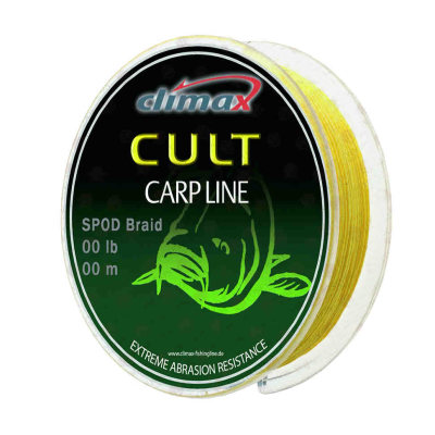 Плетёный шнур Climax Cult Spod Braid 274м 0.16мм 9.1кг/20lb (жёлтый)