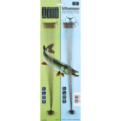 Поводок Mikado (50 шт.)/металл/ 25см / 5кг арт.ZG-05-01