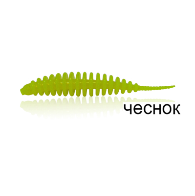 Силиконовая приманка MF_pro Ribs swim 2" - 4,5см. Chartreuse - лимонный Чеснок