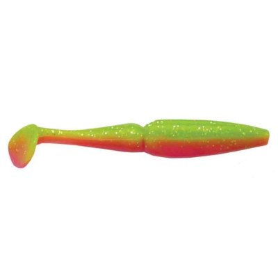 Виброхвост Mottomo Zander 10см Chartreuse Orange 5шт.