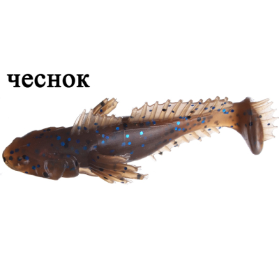 Силиконовая приманка Flagman Bullfish 2.5" цв. peel nut 7pc garlic