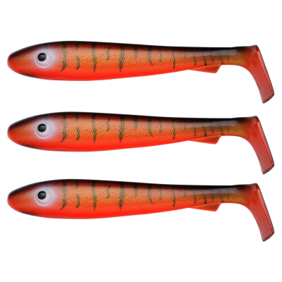 Силиконовая приманка Svartzonker McRubber Big Bass 12,5cm 22гр 3шт - C4 Red tiger