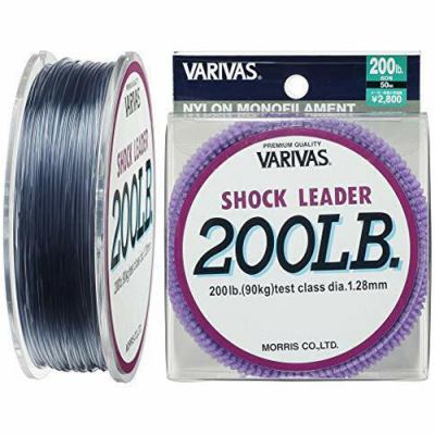 Лидер морской нейлон Varivas Nylon Shock Leader 50m 200lb 1,28 мм