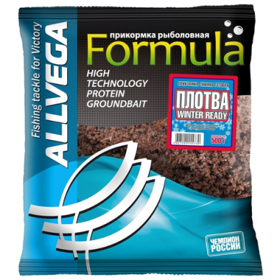 Прикормка зимняя готовая Alvega "Formula Winter Ready" 0,9кг (ПЛОТВА)