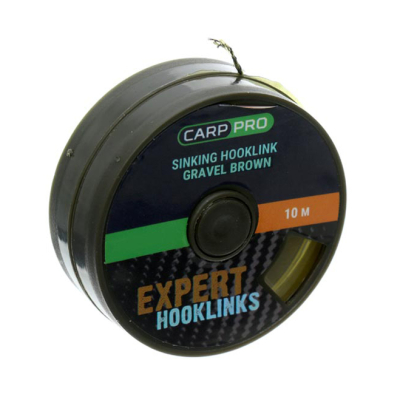 Мягкий поводковый материал без оплетки Carp Pro 25LB цв. коричневый 10 м