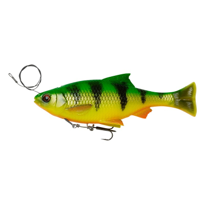 Приманка Savage Gear 4D Line Thru Pulse Tail Roach 18cm 90g Slow Sink цв. Firetiger