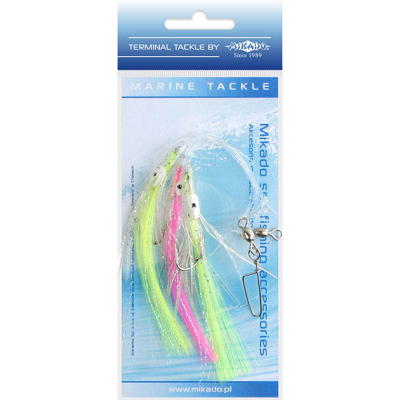 Морская оснастка Mikado Octopus Rig Hair 7.5cm, крючки 3 х №2/0 (Арт.LS-C156)