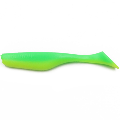 Силиконовая приманка Yaman Greedy Shad 3,5" цвет #30 - Lime Chartreuse (уп. 6 шт.)