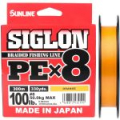 Плетёный шнур Sunline Siglon PE×8 250m (Orange) #10/130LB