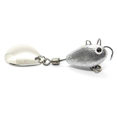 Тейл-спиннер UF-Studio Hurricane 42g цв. Silver glitter