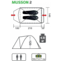 Палатка Helios Musson-2 (HS-2366-2 GO)