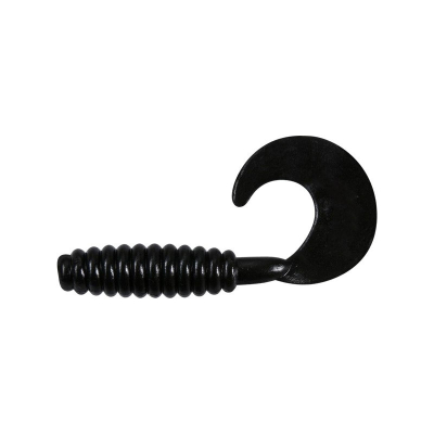 Твистер Dragon Jumper 3"/7,5cm 15 шт. цв. BLACK