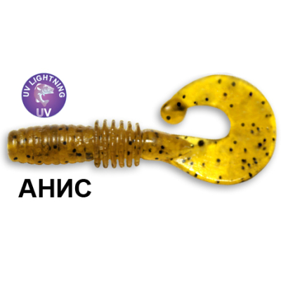 Силиконовая приманка Crazy Fish Power Mace 10-4-17-1 анис цв. pepper caramel (карамель с перцем)