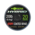 Поводковый материал Korda Hybrid Stiff Gravel Brown 20lb 20м KHY2