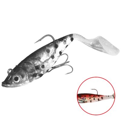 Силиконовая приманка оснащенная Mikado Crystal Fish WXH-66-14см цв. 89 (1уп.-2шт.)