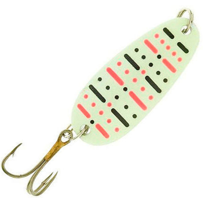 Блесна Delfin Åsenskjea 12g, №6 цвет Glow/Dotted