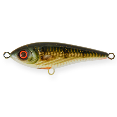 Воблер Джеркбейт Strike Pro Buster Swim, 130 мм, 65 гр. цвет: C382F Golden Perch, WOLF COLOR (EG-228#C382F) (9931654)