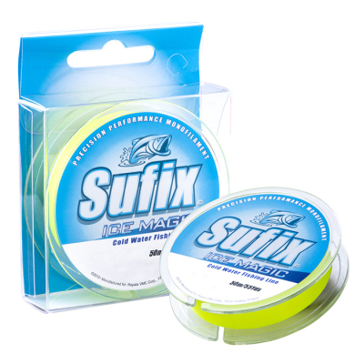 Леска зимняя Sufix Ice Magic 50м желтая 0,300 мм 7,7 кг