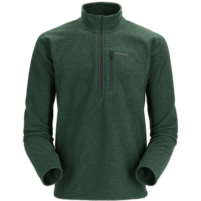 Пуловер Simms Rivershed Sweater Quarter Zip '20, Forest, L