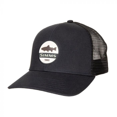 Кепка Simms Trout Patch Trucker '21, Black