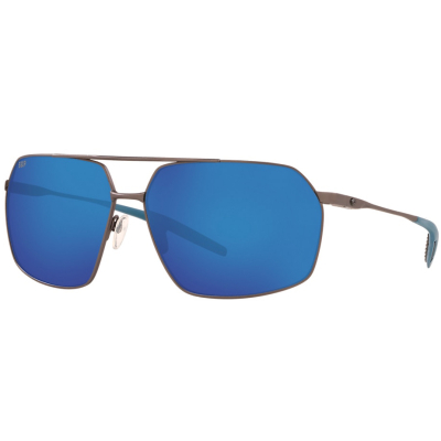 Очки поляризационные Costa Pilothouse 580P Matte Dark Gunmetal + Deep Blue/Black/Blue Mirror 580P, XLarge