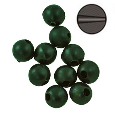 Бусина-отбойник Nautilus Bead with tapered hole 6*2мм Green