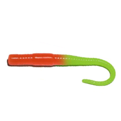 Силиконовая приманка River Lynx Twist Worm 85 цв. # 209 orange+chartreuse оранж+шартрез