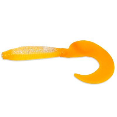 Силиконовая приманка Milmax Головастик 2.5" цв. 018 серебро оранжевый хв. (uv)