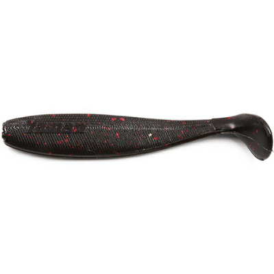 Силиконовая приманка Yaman Sharky Shad 4,5" цвет #31 - Black Red Flake (уп. 5 шт.)