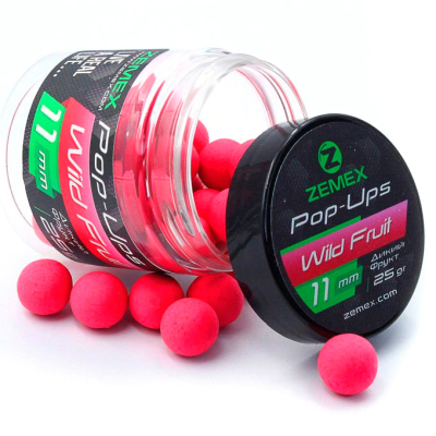Бойлы плавающие ZEMEX Pop-Ups Wild Fruit, 11 мм, 25 гр