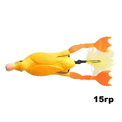 Приманка Savage Gear 3D Hollow Duckling Weedless 75 Floating 7.5см, 15гр. цв. Yellow