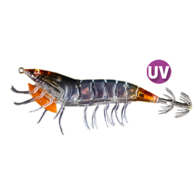 Силиконовая приманка креветка оснащенная Ecooda Genius 75 цв. I267