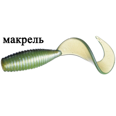 Твистер Flagman Moon 1" цв. pearly mint 20pc macrell