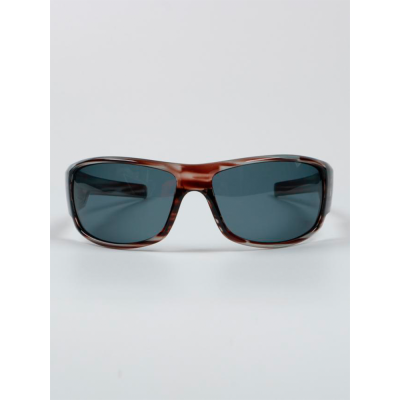 Очки поляризационные Extreme Fishing PSS-211, цвет оправы Блестящий коричнево-прозрачный полосатый, цвет линз Серый