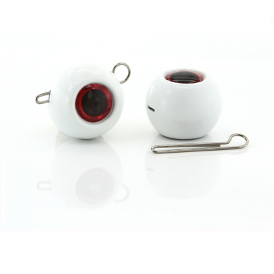 Мормыш Груз крашеный разборная чебурашка "ШАР" 24 гр., цвет 08-белый люминофор GCR(B)C-24-08 10 шт