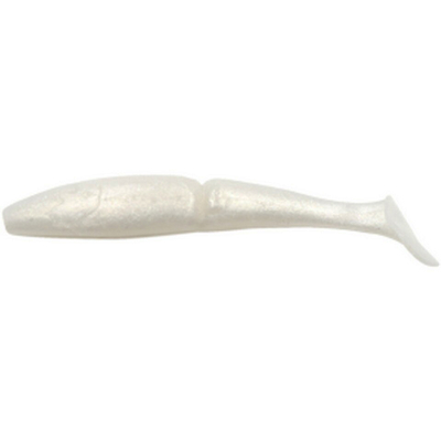 Силиконовая приманка Yaman Mamura 5" цвет #28 - Pearl (уп. 4 шт.)