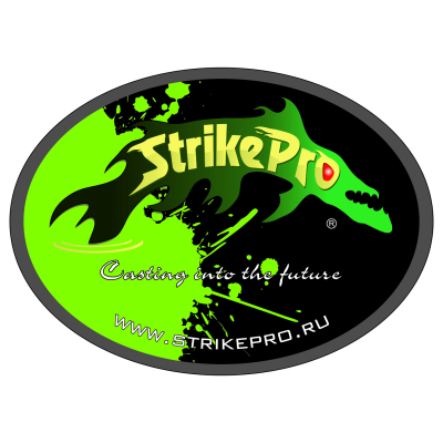 Наклейка ламинированная STRIKE PRO black (11х8cm)