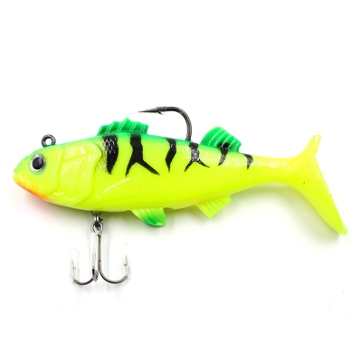 Приманка оснащенная Namazu PVC Perch 80мм 19гр. цвет 06 (2 шт.)