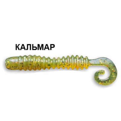 Силиконовая приманка Crazy Fish Active Slug 2" 29-50-1-6 кальмар цв. olive (оливка)