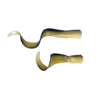 Приманки Savagear 3D LB Hard Eel Tails 25 2pcs 10-Green Silver 50267