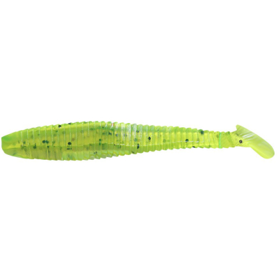 Силиконовая приманка Yaman Pro Flatter Shad 2" цвет #10 - Green pepper (уп. 6 шт.)